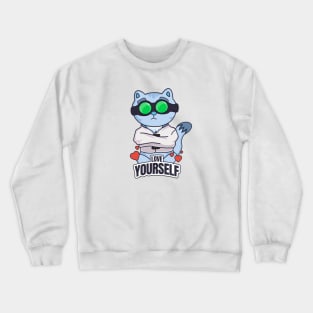 Self help cat Crewneck Sweatshirt